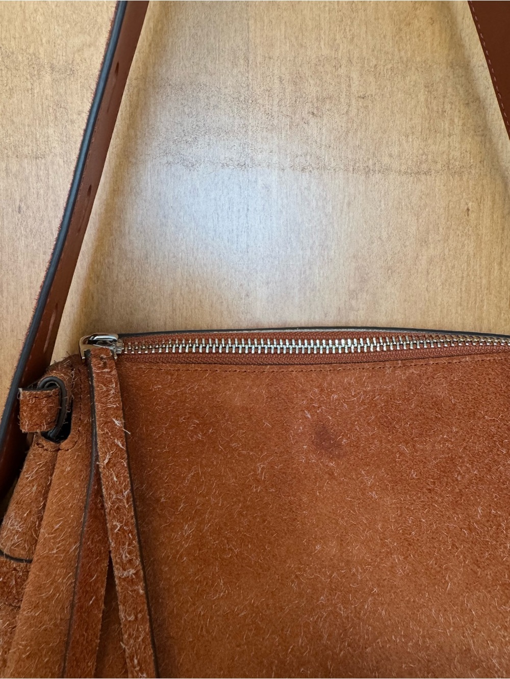 Tory Burch Small Romy Brushed Suede Shoulder Bag - Picture 4 of 7